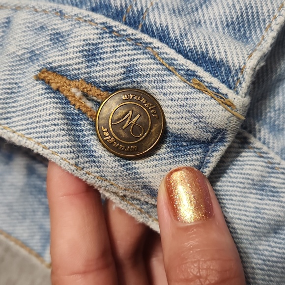 Vintage Wrangler Light Wash High Rise Tapered Leg Baggy Relaxed Mom Jeans - Picture 6 of 9